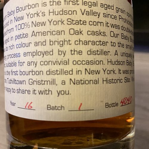 Hudson Baby Bourbon Back label - Fadandel.dk