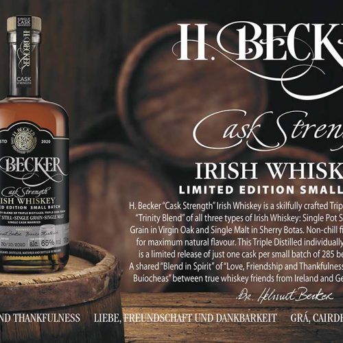 H. Becker Cask Strength Whiskey 65% Folder - Fadandel.dk