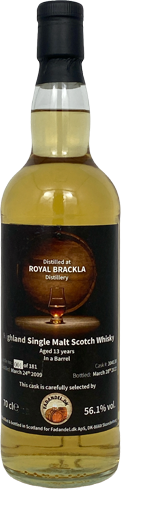 Royal Brackla 13Y - 56.1% JM 89 points - Fadandel.dk