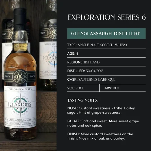 Glenglassaugh 4Y @ 50% - Claxton's EXP 6 Profile Sheet - Fadandel.dk