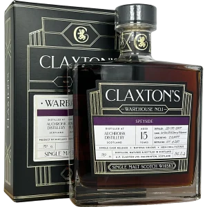 Auchroisk 15Y (PX Sherry Hogshead) 56.2% Claxton's WH No 1 Bottle and box - Fadandel.dk