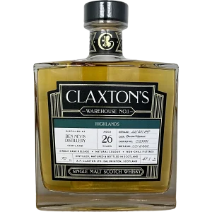 Ben Nevis 26Y (Bourbon Hogshead) 47.1% Claxton's WH No 1 Bottle - Fadandel.dk