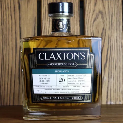 Ben Nevis 26 år (Bourbon Hogshead) 47.1% Claxton's WH No 1 BG - Fadandel.dk
