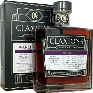 Glen Elgin 10 år (Australian Shiraz Red Wine Barrique) 58.1% Claxton's WH No 1 bottel and box - Fadandel.dk