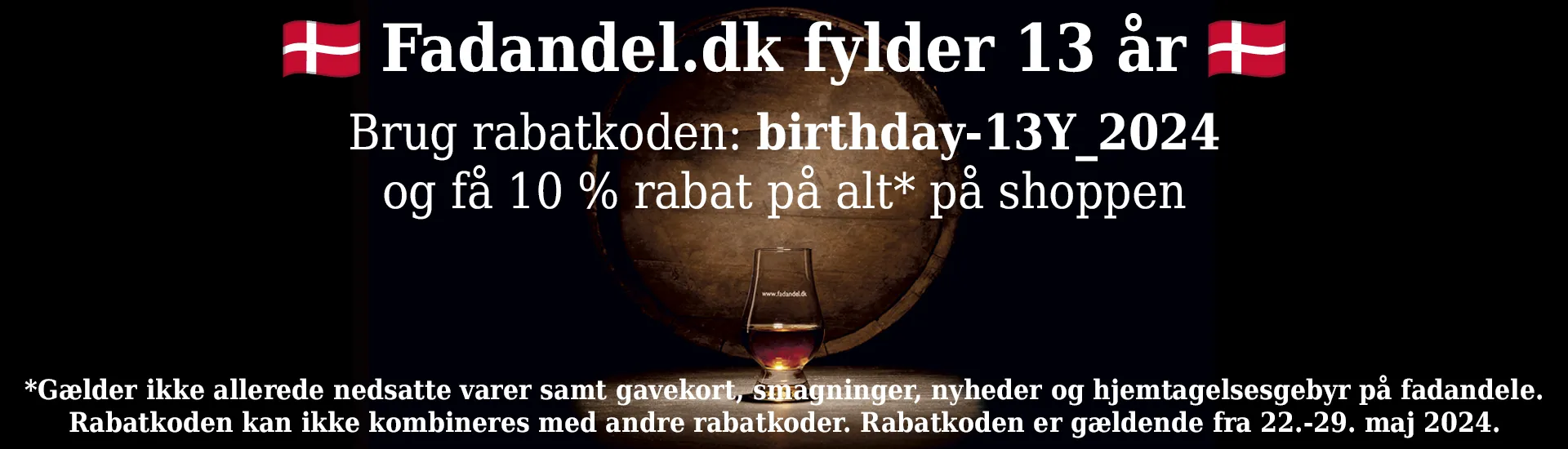 Fadandel.dk fødselsdag 13 år 2024