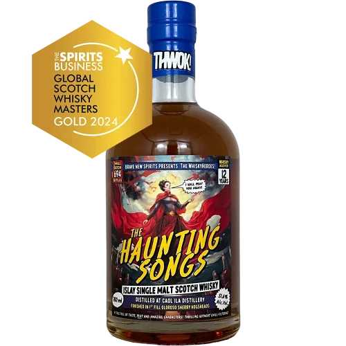 The Haunting Songs 12Y (1st Fill Oloroso Sherry Hogsheads) 51.6% WhiskyHeroes R. 1 Gold 2024 Global Scotch Whisky Masters - Fadandel.dk