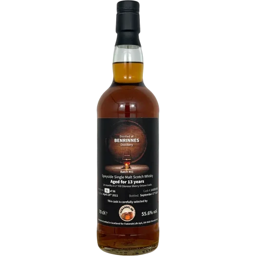 Benrinnes 13 år 1st Fill Oloroso Sherry Hogshead (Batch #01) 55.6% - Fadandel.dk