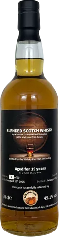 Blended Scotch Whisky (messe Whisky 2025) 19 År 45.1% WEBForside - Fadandel.dk